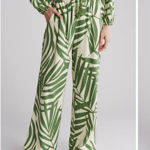 Gemma + Jane palm print pants and top